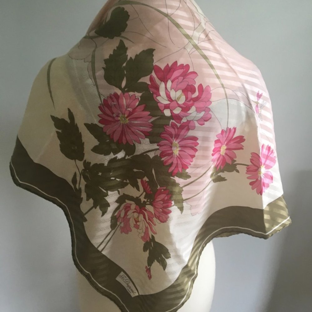 S.T. Dupont Floral France Silk Scarf/Wrap